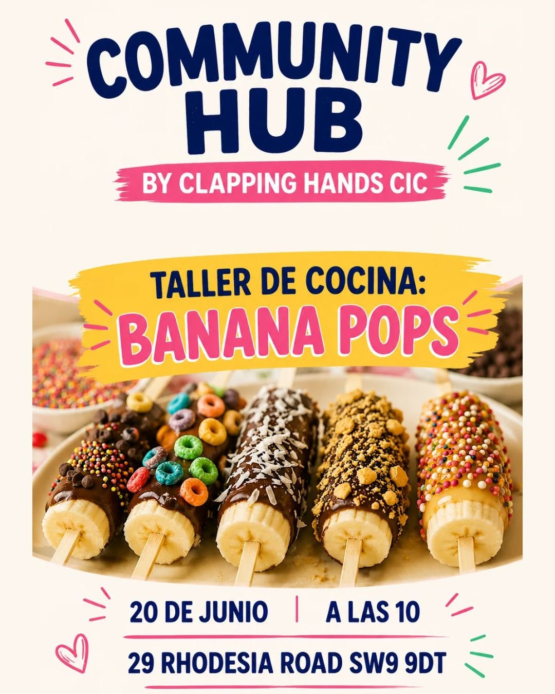 Community Hub – Cooking Banana Pops!